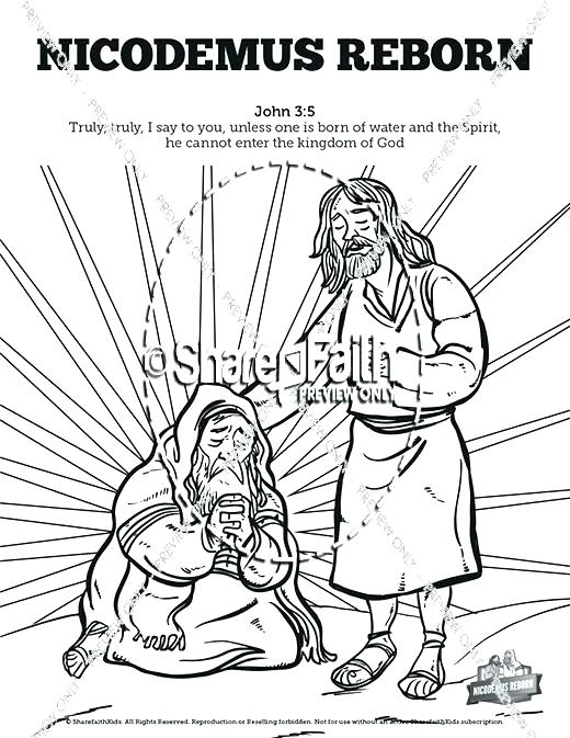Creation Color Pages Bible School Coloring Pages John 3 Bible 520x673 Creation Color Pages Bible School Coloring Pages John 3 Bible