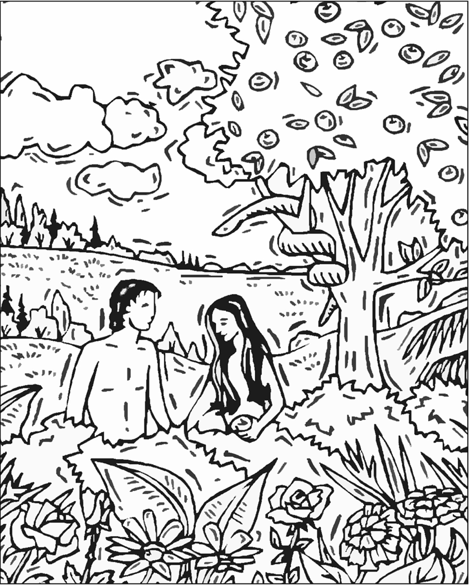 950x1184 Colorful Garden Of Eden Coloring Page Revoluti