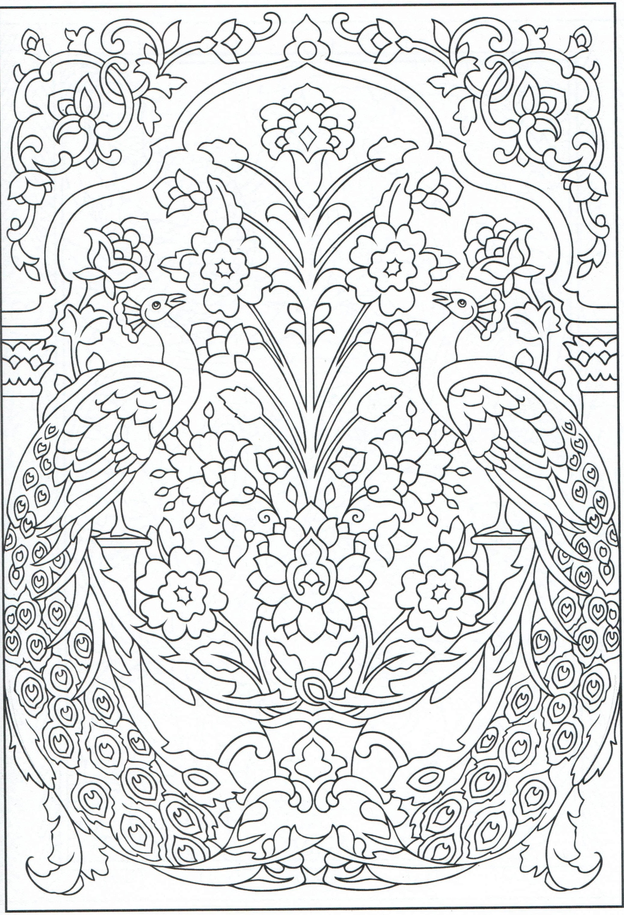 2081x3051 Peacock Coloring Page For Adults 1 31 Color Pages