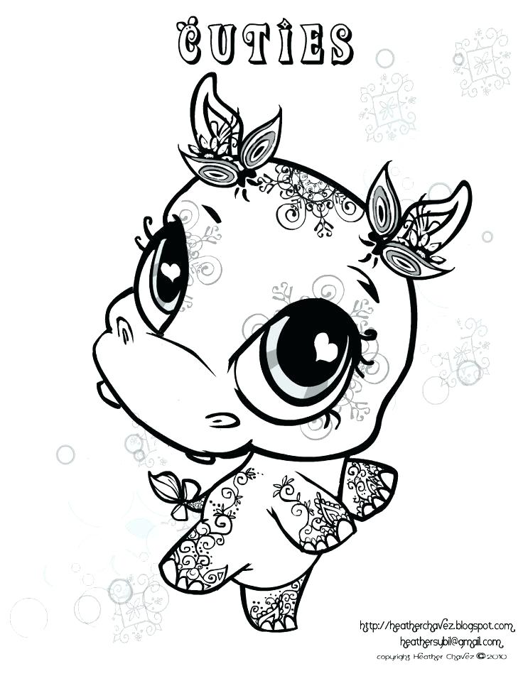 736x952 Hippo Coloring Page Hippopotamus Coloring Page Vector Of A Cartoon