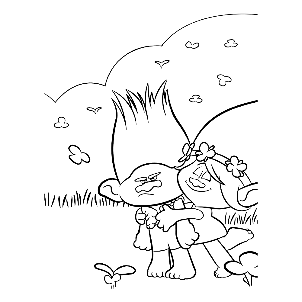 1000x1000 Trolls Coloring Pages Poppy And Creek Book Videos For Endearing