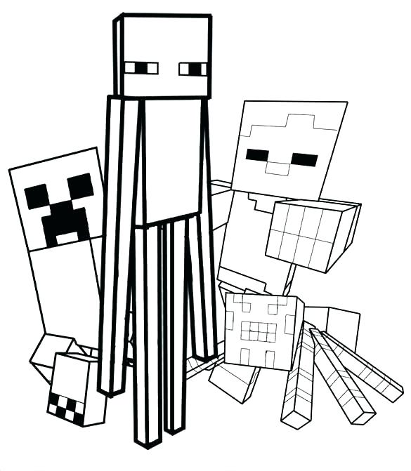 Creeper Coloring Page at GetColorings.com | Free printable colorings ...