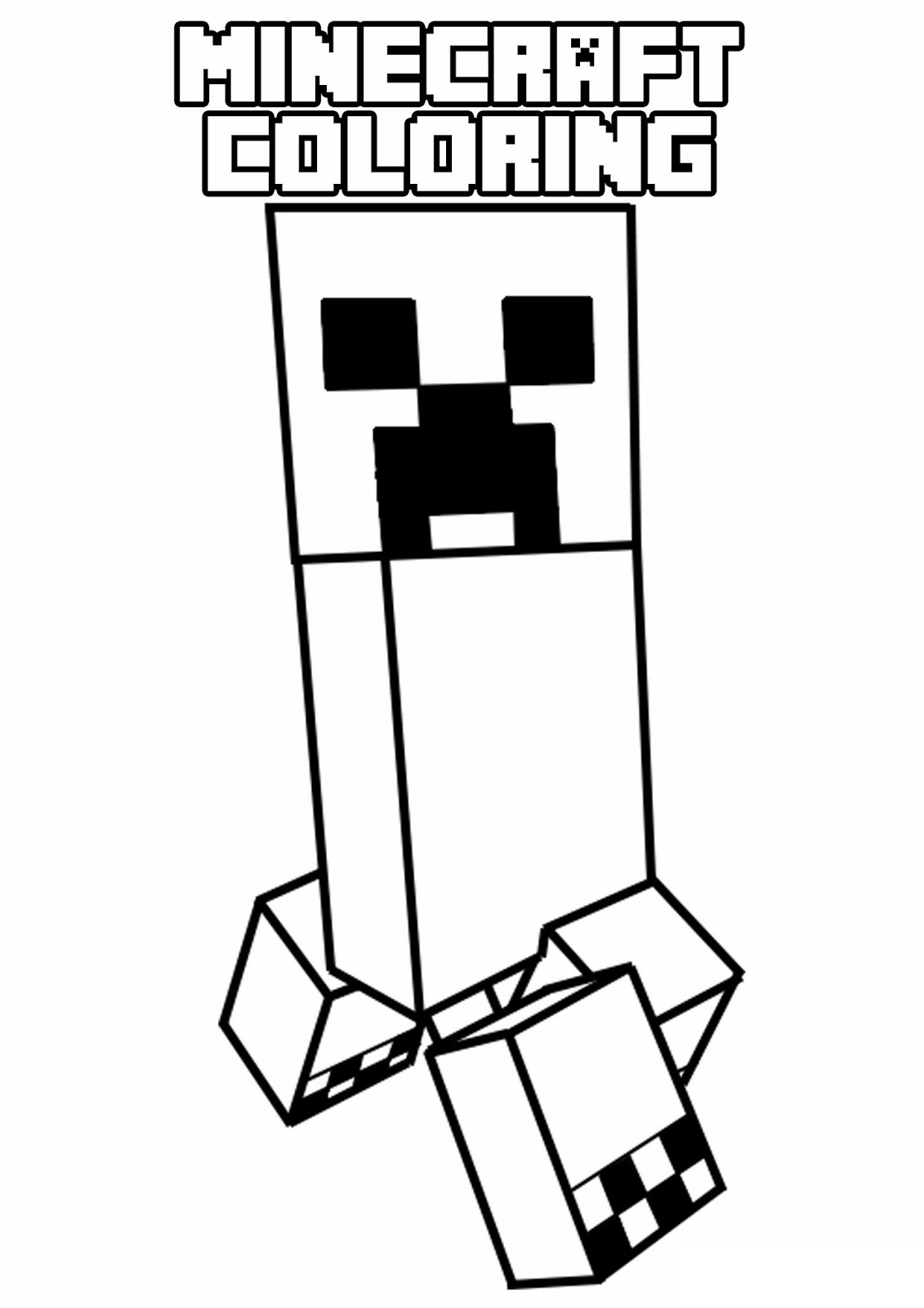 1131x1600 Minecraft Coloring Creeper Coloring Pages For Kids