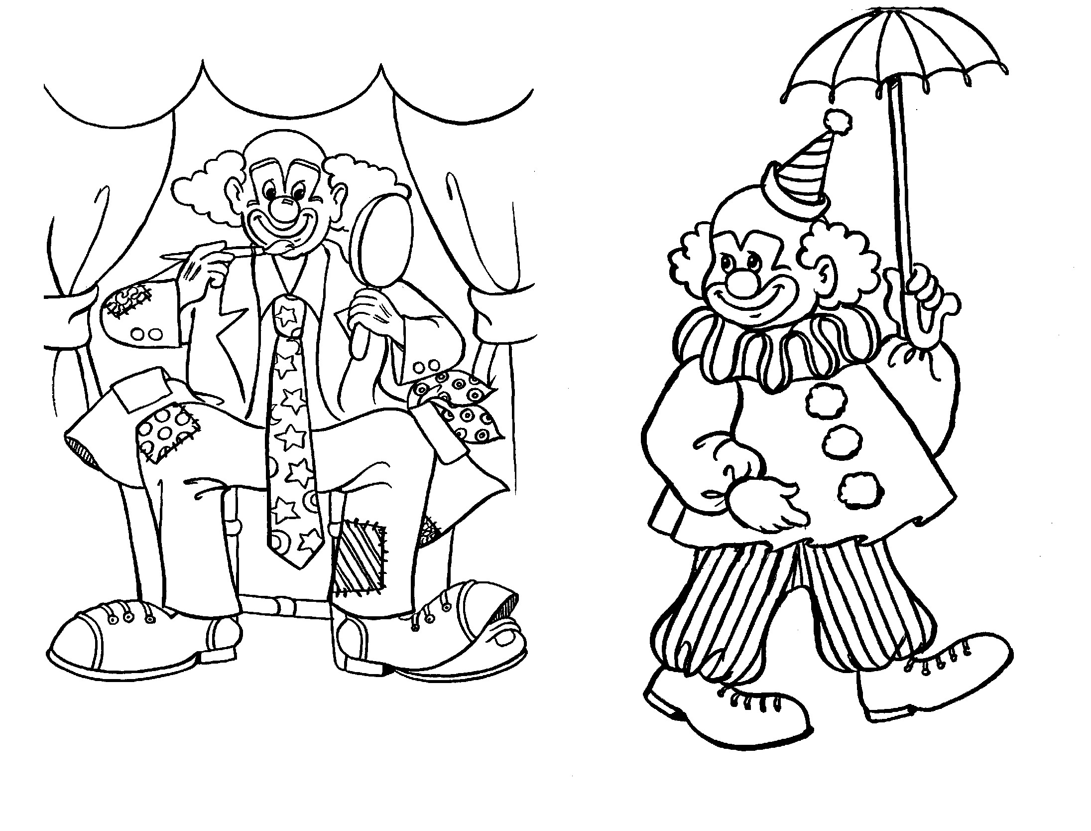 Creepy Clown Coloring Pages Many Interesting Page Free General 2191x1668 Creepy Clown Coloring Pages Many Interesting Page Free General