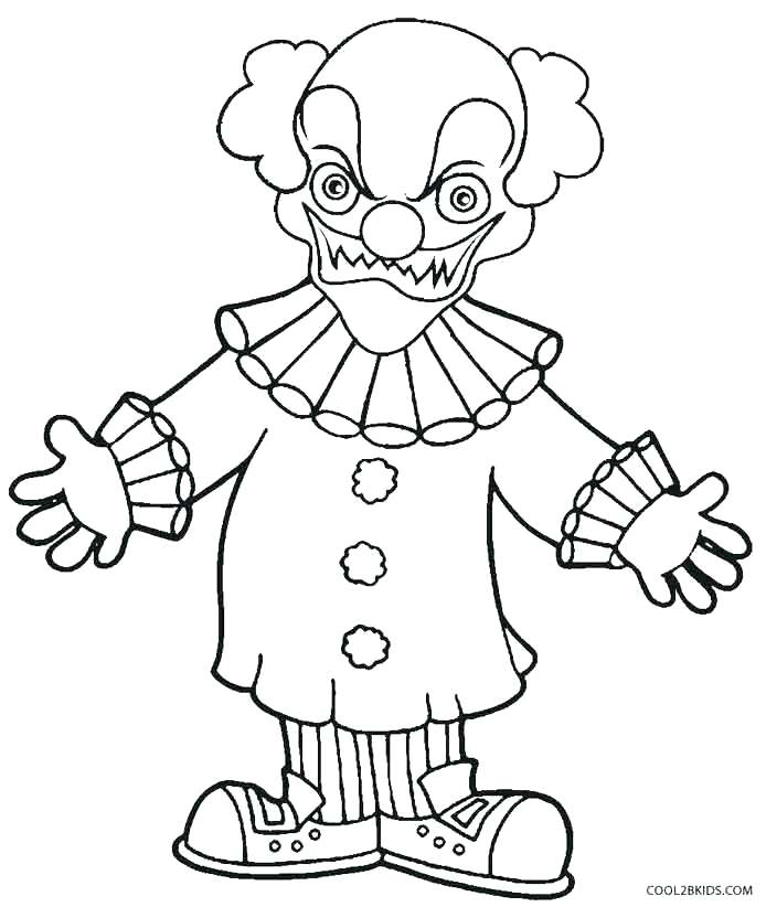 Coloring Pages Of Scary Clowns 694x822 Coloring Pages Of Scary Clowns