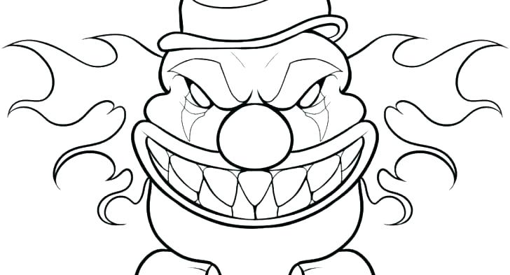 Clown Coloring Pages Lovely Clown Coloring Pages Kids Clowns Funny 728x393 Clown Coloring Pages Lovely Clown Coloring Pages Kids Clowns Funny