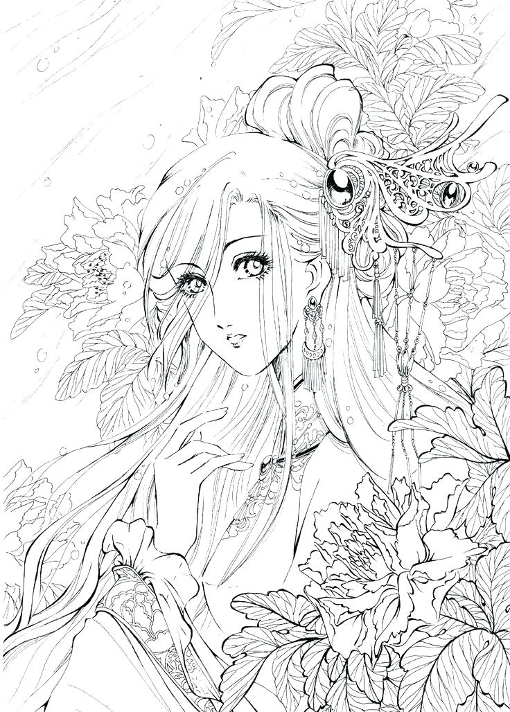 736x1028 Anime Coloring Pages Anime Angel Coloring Pages Anime Coloring