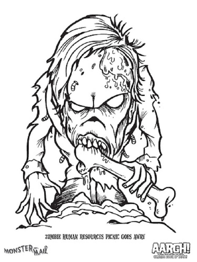 650x866 Scary Monster Coloring Pages Scary Monster Coloring Pages Coloring