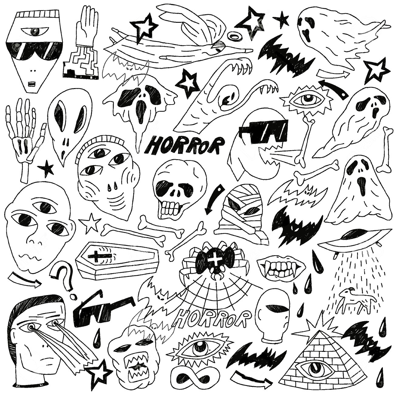 Halloween Coloring Pages For Adults Justcolor Remarkable Creepy 1300x1300 Halloween Coloring Pages For Adults Justcolor Remarkable Creepy