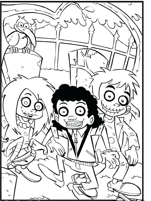 Scary Halloween Coloring Pages Printables For Kids 622x827 Scary Halloween Coloring Pages Printables For Kids