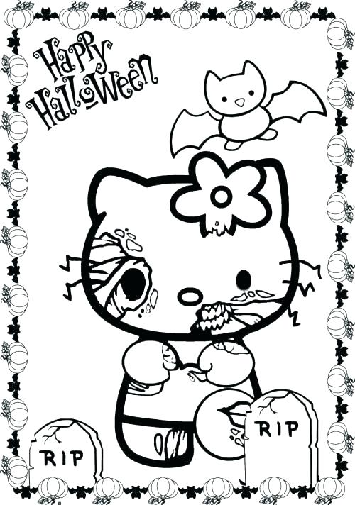 Scary Halloween Coloring Sheets 500x712 Scary Halloween Coloring Sheets