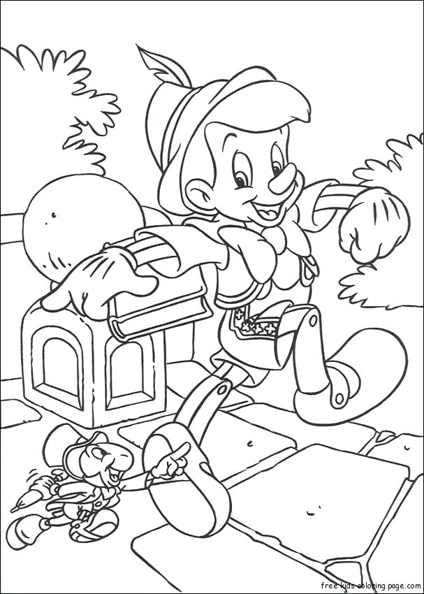 Pinocchio Coloring Page Top Coloring Coloring Pages Cricket 607x850 Pinocchio Coloring Page Top Coloring Coloring Pages Cricket