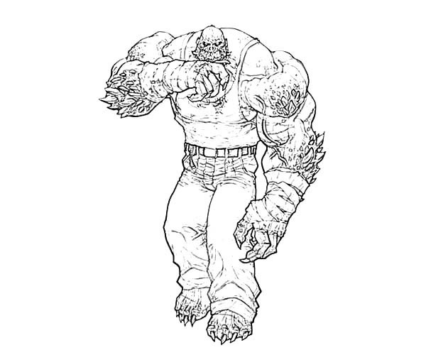 600x500 Strong Killer Croc In Bane Batman Coloring Pages Best Place To Color