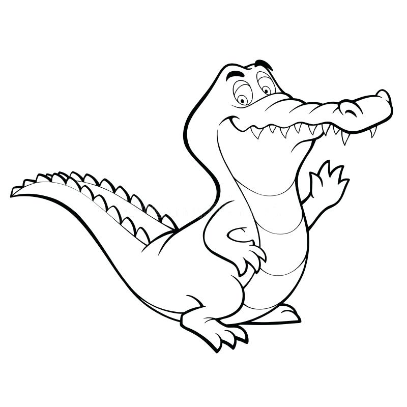 800x800 Coloring Crocodile Terrifying River Crocodile Coloring Page Baby