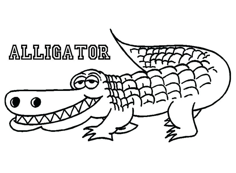 827x609 Alligator Coloring Page Crocodile Coloring Pages Crocodile