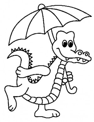 300x389 Crocodiles Coloring Page 3 Crocodiles Coloring Book