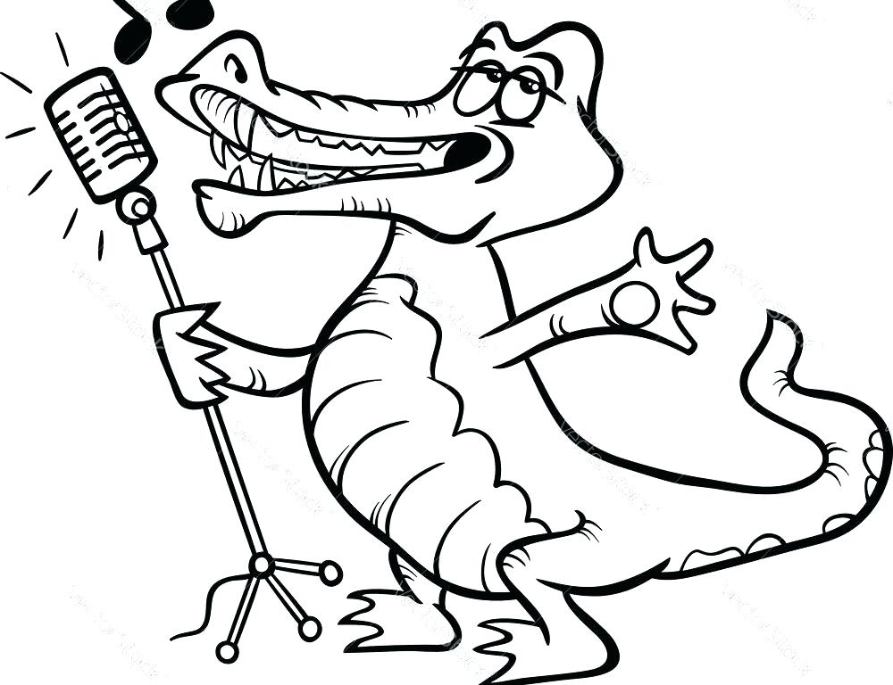 1000x768 Crocodile Coloring Page Crocodile Coloring Pages Nile Crocodile