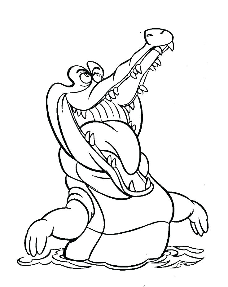 736x926 Coloring Pages Peter Pan Crocodile Color Pages Peter Pan Coloring