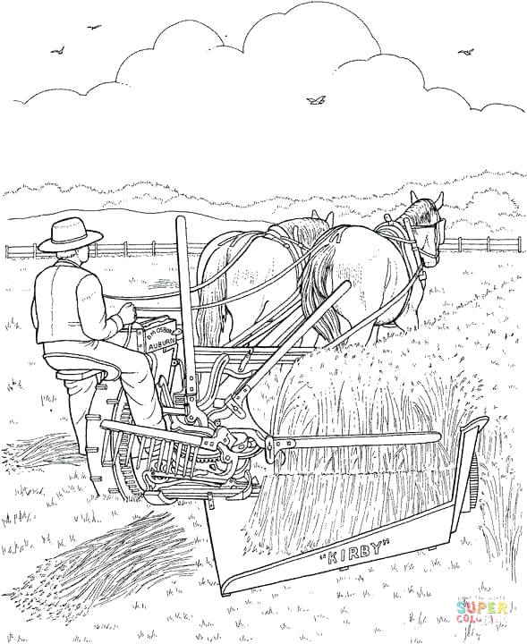 Harvest Coloring Pages It Is Harvest Time The Farmer Is Harvesting 589x720 Harvest Coloring Pages It Is Harvest Time The Farmer Is Harvesting