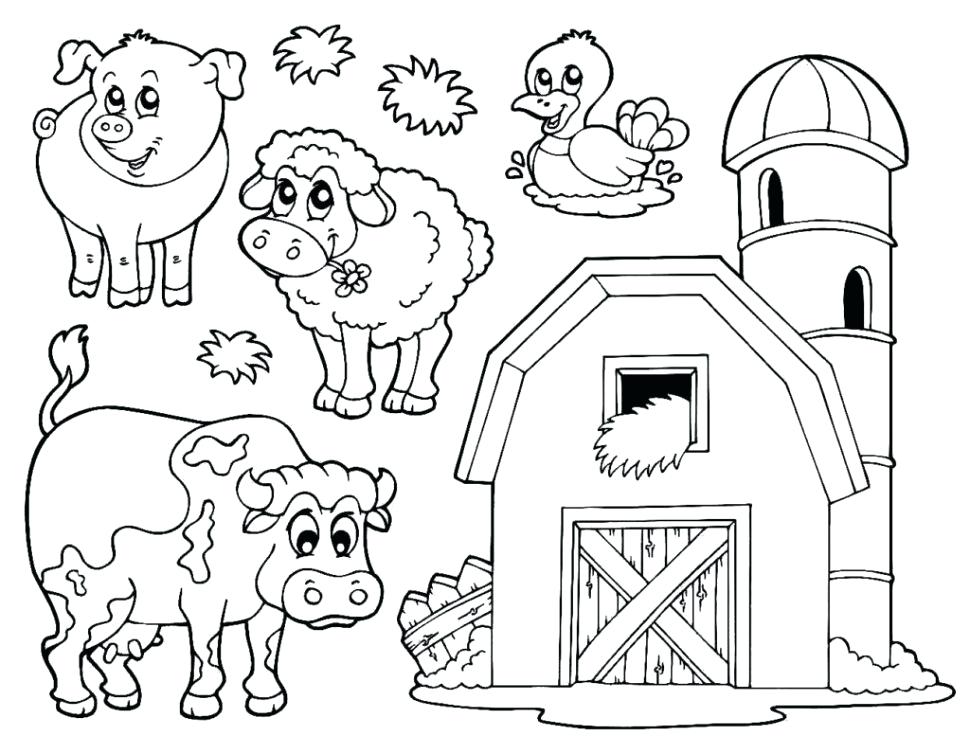 Printable Farm Coloring Pages Farm Animals Coloring Book Plus Farm 970x736 Printable Farm Coloring Pages Farm Animals Coloring Book Plus Farm