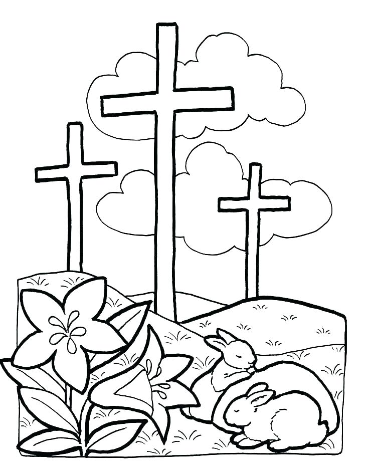 728x946 Cross Coloring Pages Printable Cross Coloring Page On The Cross