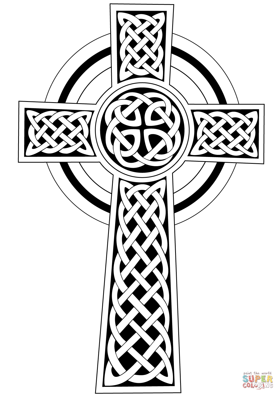 1061x1500 Adult Coloring Pages Celtic Cross Free