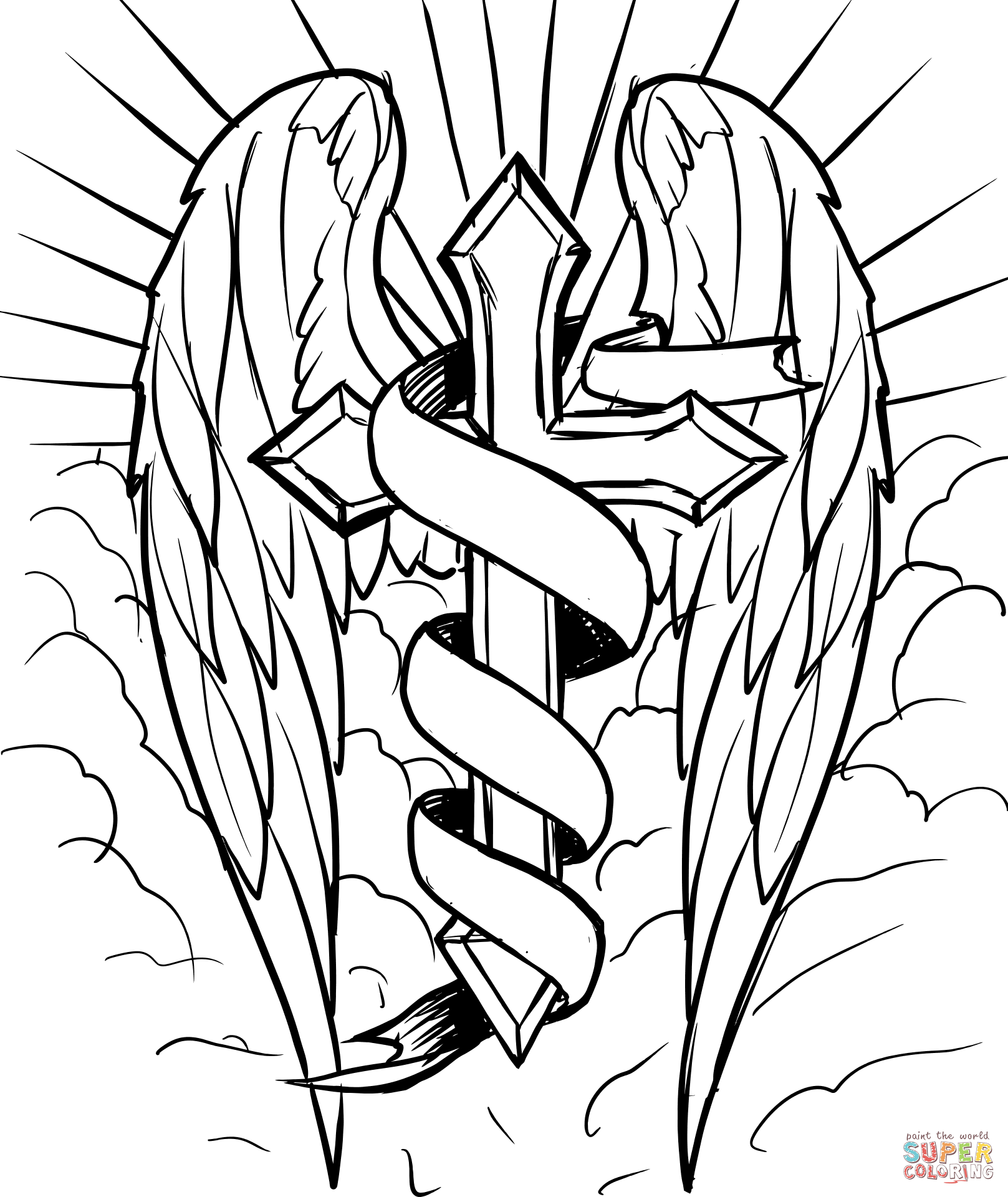 Coloring Pages Crosses Hearts With Dragon Tattoo Drawings Cross 1617x1920 Coloring Pages Crosses Hearts With Dragon Tattoo Drawings Cross