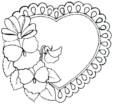 Heart Coloring Page Printable Hearts Coloring Pages Kids Coloring 435x400 Heart Coloring Page Printable Hearts Coloring Pages Kids Coloring