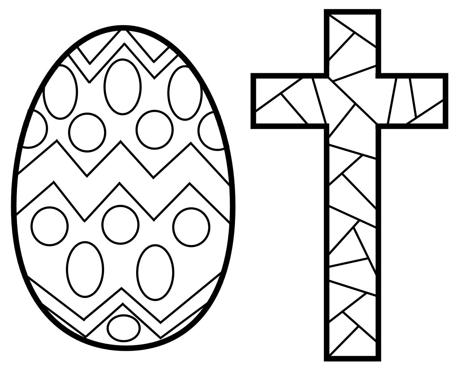 Easter Cross Coloring Pages Stained Glass Free Printable Within 1500x1200 Easter Cross Coloring Pages Stained Glass Free Printable Within