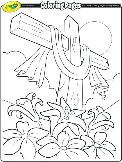 Jesus On The Cross Coloring Page Coloring Pages Of Crosses Also 420x560 Jesus On The Cross Coloring Page Coloring Pages Of Crosses Also