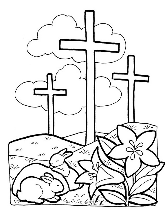Cross Coloring Pages For Preschoolers New Best Of Easter Page 570x741 Cross Coloring Pages For Preschoolers New Best Of Easter Page