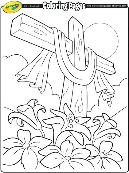 420x560 Cross Coloring Pages Cross Coloring Page Easter Cross Coloring