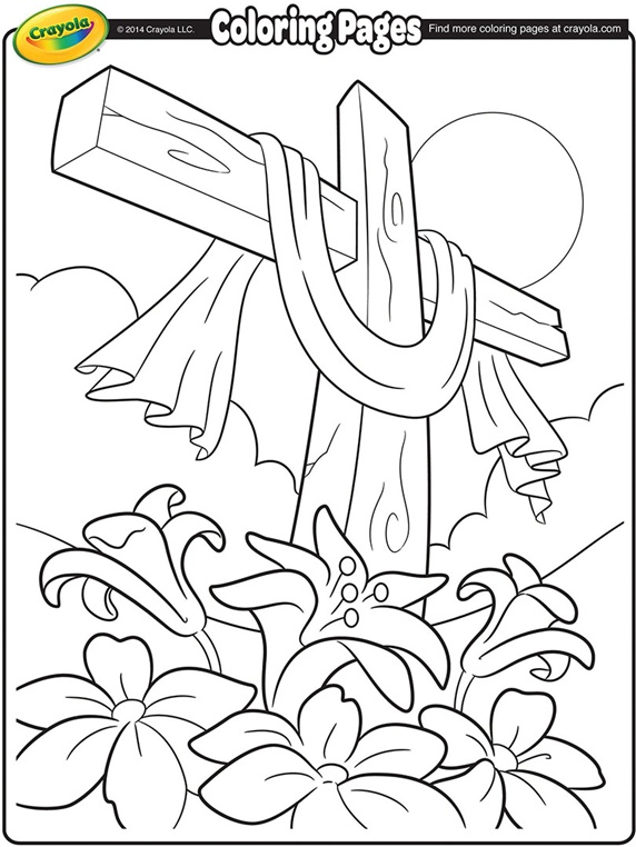 Easter Cross Coloring Pages Printable For Cure Page Print 572x762 Easter Cross Coloring Pages Printable For Cure Page Print