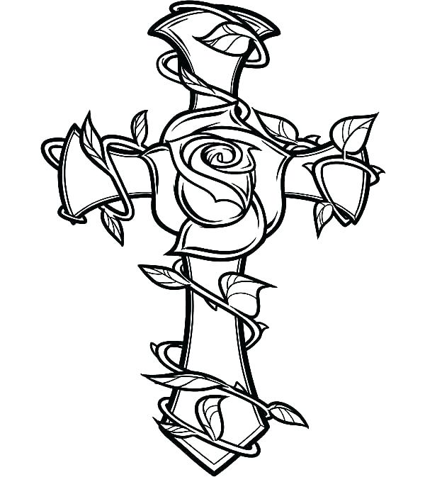 Free Printable Cross Coloring Pages Printable Cross Pictures 600x673 Free Printable Cross Coloring Pages Printable Cross Pictures