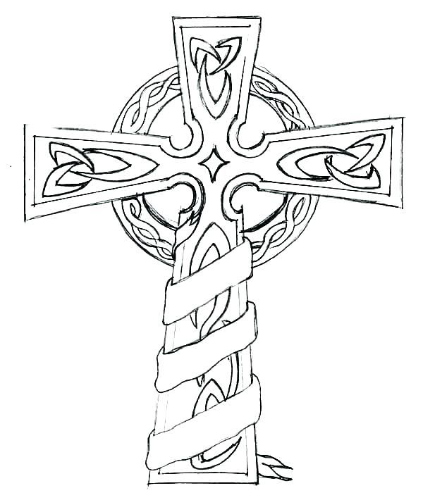 Coloring Pages Crosses 600x710 Coloring Pages Crosses