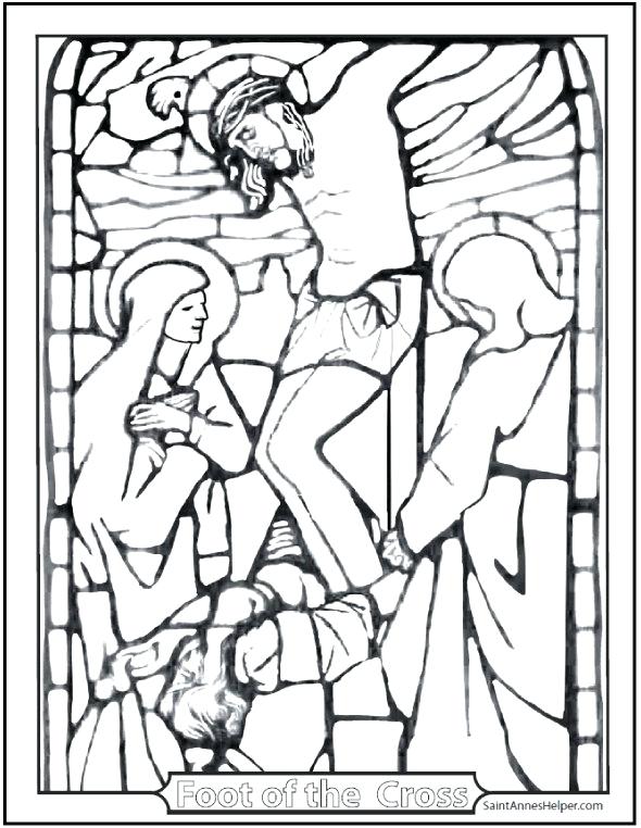Cross Coloring Pages To Print 590x762 Cross Coloring Pages To Print