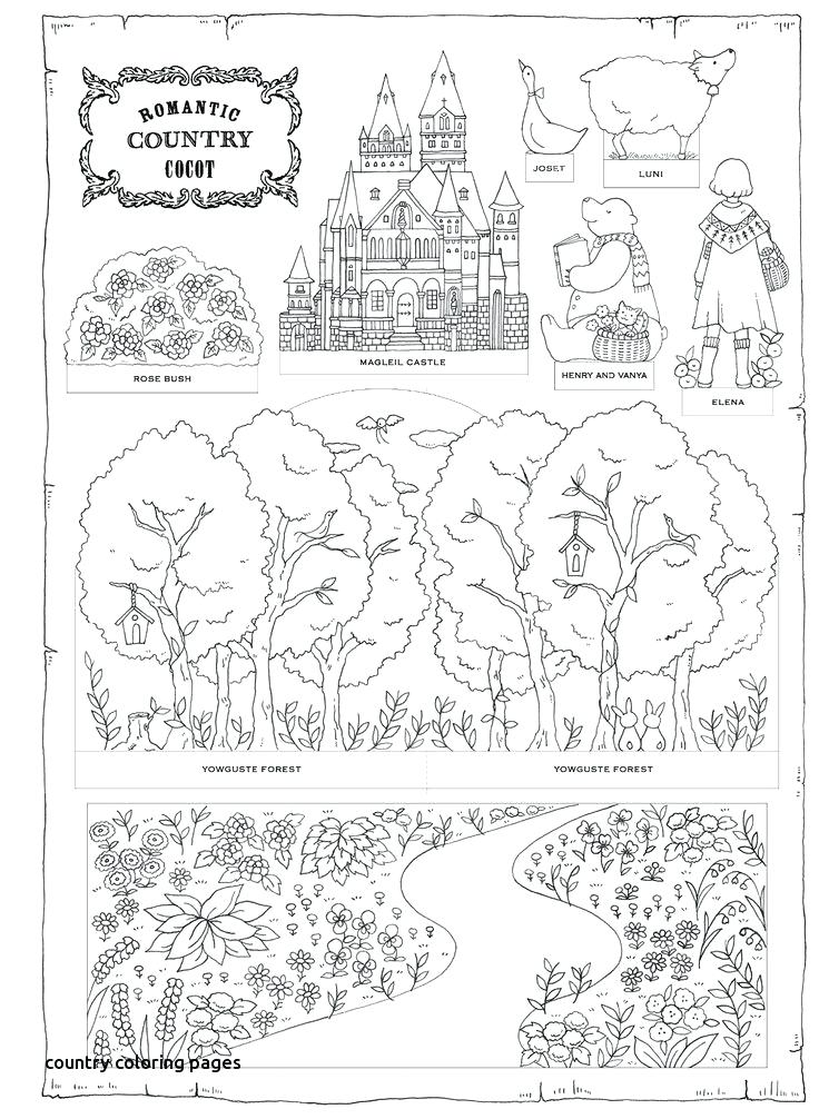 Country Coloring Pages Romantic Country Coloring Book Finished 736x1006 Country Coloring Pages Romantic Country Coloring Book Finished
