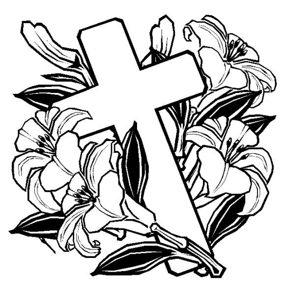 Easter Coloring Pages Cross And Church Easter Coloring Pages 580x580 Easter Coloring Pages Cross And Church Easter Coloring Pages