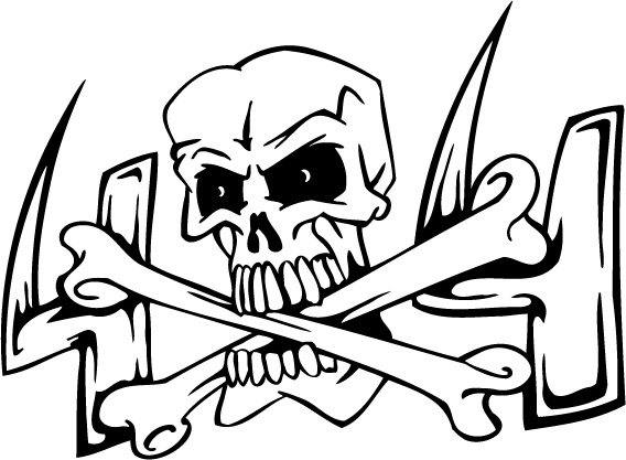 Skull Coloring Pages 568x417 Skull Coloring Pages
