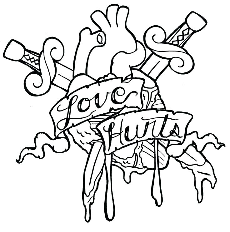 Tattoo Coloring Pages Love Tattoo Coloring Pages A Cross Tattoo 736x743 Tattoo Coloring Pages Love Tattoo Coloring Pages A Cross Tattoo