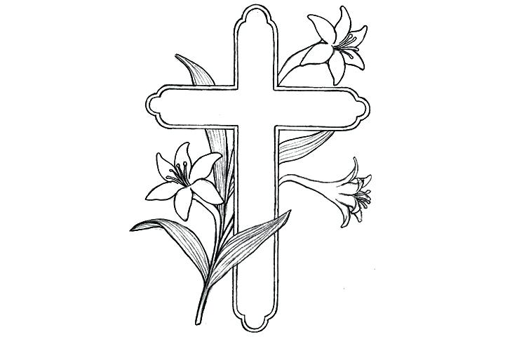 Coloring Page Cross Coloring Pages Of Crosses With Flowers 720x480 Coloring Page Cross Coloring Pages Of Crosses With Flowers