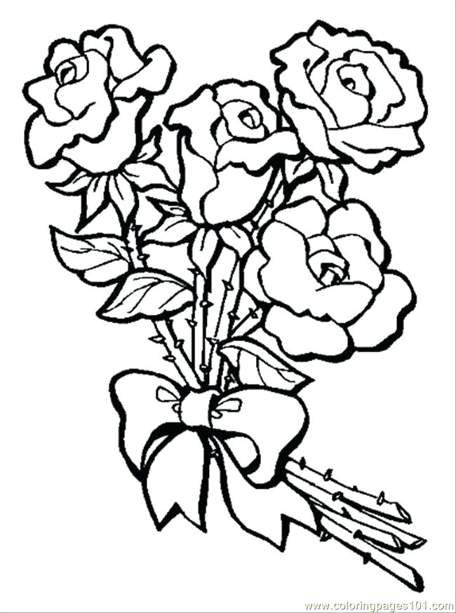 650x874 Coloring Pages Rose Coloring Pages Roses And Hearts Rose Color