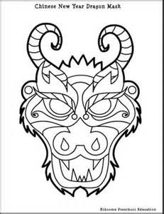 231x300 Kleurplaat Masker Draak Draken Masker Opera