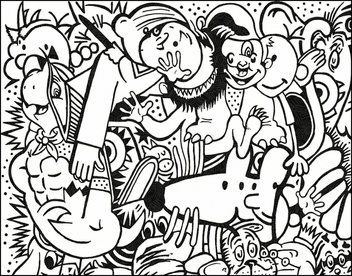 Coloring Page For Literacy On Behance 1200x941 Coloring Page For Literacy On Behance