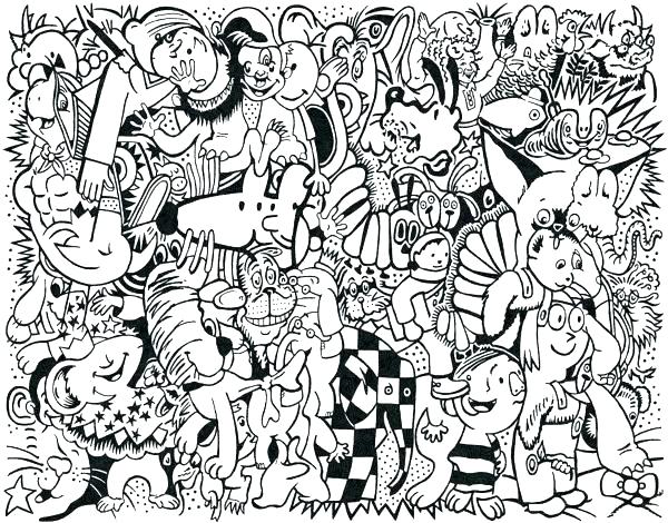 Collage Coloring Pages 6 600x470 Collage Coloring Pages 6