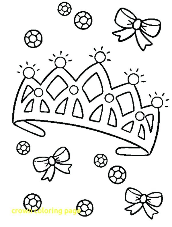 600x790 Crown Coloring Pages Crown Coloring Page With Diamond On Princess