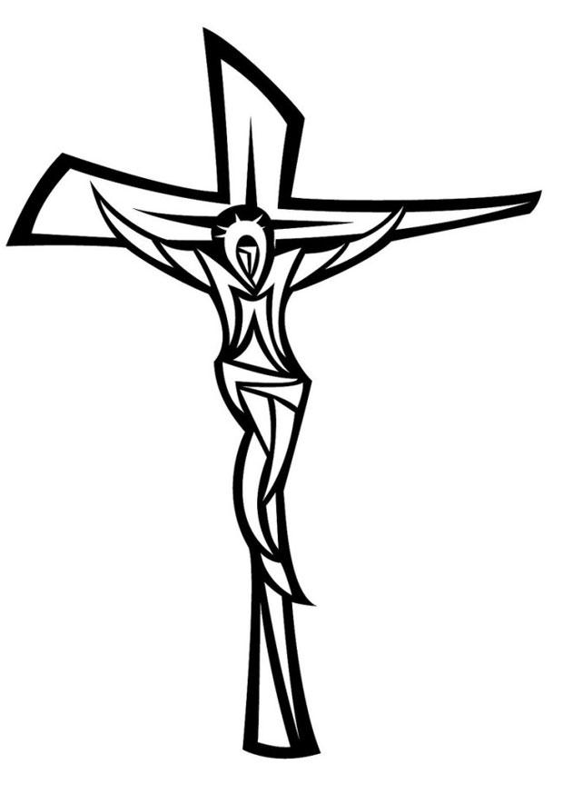 Coloring Page Jesus On The Cross 620x875 Coloring Page Jesus On The Cross