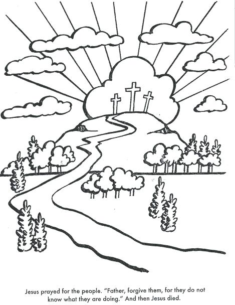Crucifixion Coloring Pages
