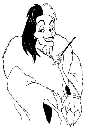 286x413 Cruella Deville Coloring Pages. Interesting Cruella De Vil