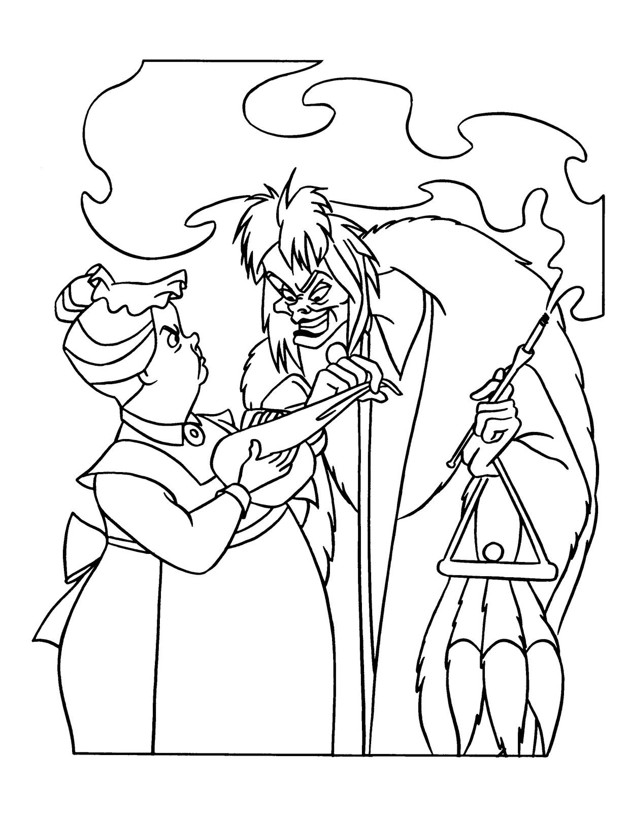 1239x1600 Cruella De Vil Coloring Page You Don'T Often See Cruella De Vil